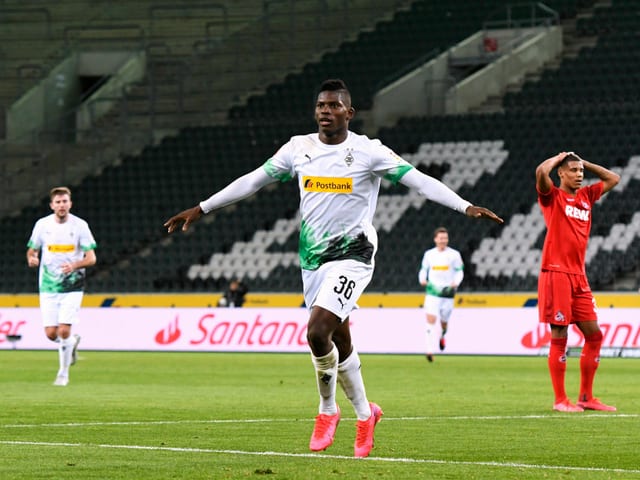 Breel Embolo jubelt Breel Embolo jubelt