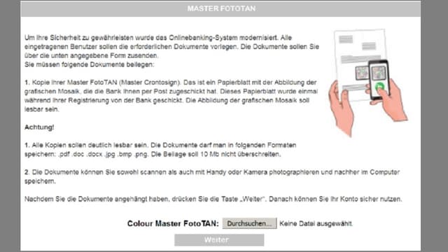 Brief mit Beschreibung, wie das Mosaikbild übermittelt werden soll. Brief mit Beschreibung, wie das Mosaikbild übermittelt werden soll.