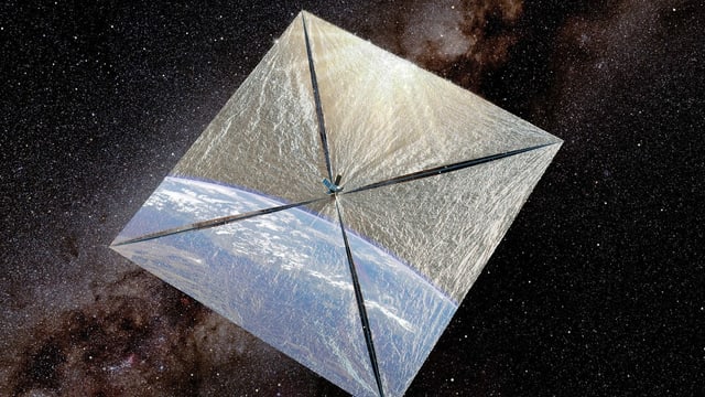 Illustration des LightSail-1. Illustration des LightSail-1.