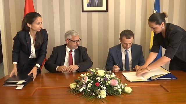 Jean-Hubert Lebet und Skender Reçica. Jean-Hubert Lebet und Skender Reçica.