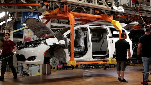 Auto des US-Herstellers Chrysler in Produktionsstätte Auto des US-Herstellers Chrysler in Produktionsstätte