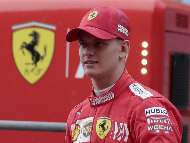 Mick Schumacher vor seiner Testfahrt für Ferrari Mick Schumacher vor seiner Testfahrt für Ferrari
