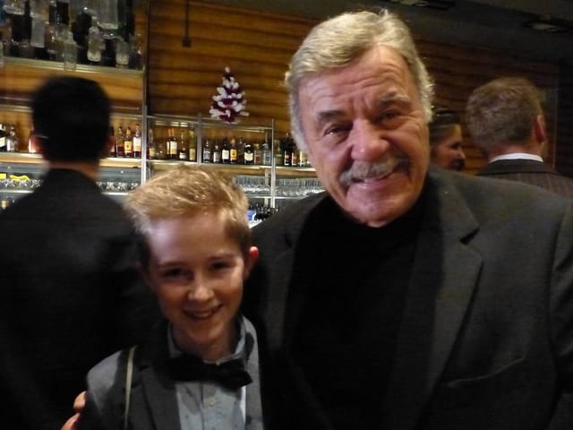 Joshua Broger mit Hausi Leutenegger