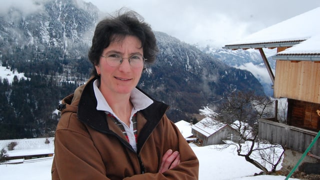 Therese Zurbuchen, Bergbäuerin in Habkern. Therese Zurbuchen, Bergbäuerin in Habkern.
