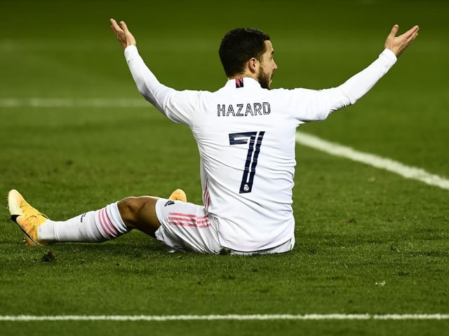 Real Madrids Eden Hazard. Real Madrids Eden Hazard.