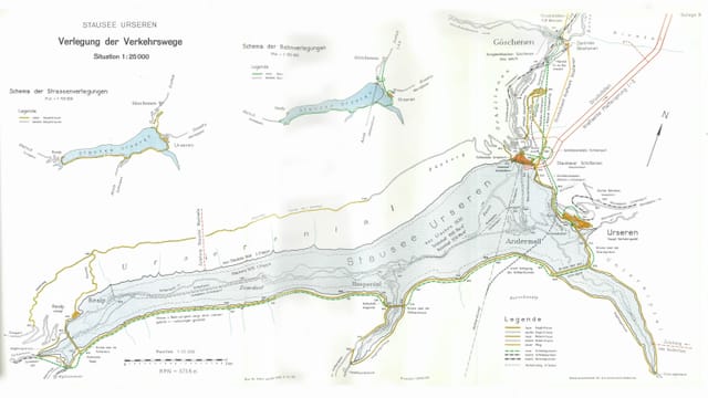 Plan zum Stausee Ursern Plan zum Stausee Ursern