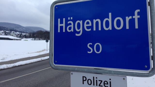 Das Ortschild von Hägendorf Das Ortschild von Hägendorf