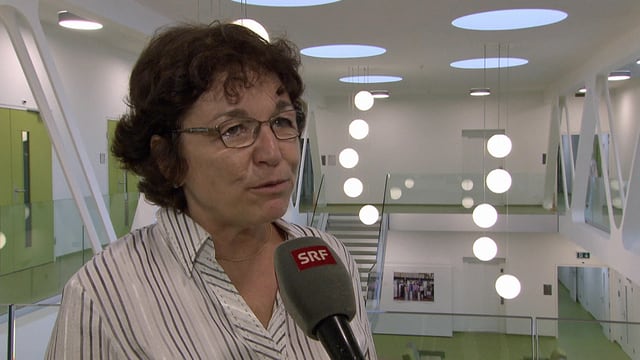Eva Reinhard in den neuen Gebäuden von Agroscope in Changins. Eva Reinhard in den neuen Gebäuden von Agroscope in Changins.