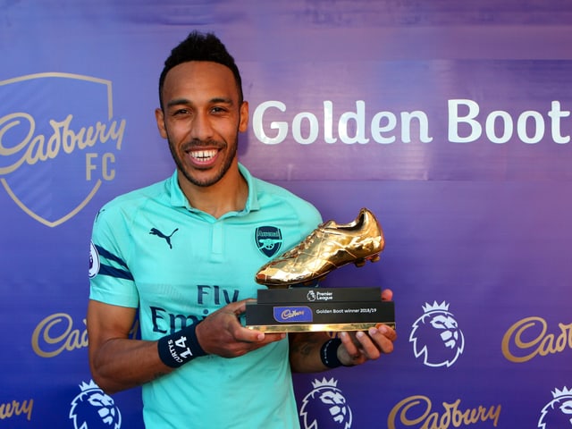 Aubameyang mit dem goldenen Schuh