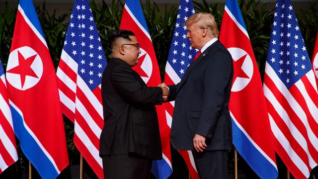 Kim Jong-un und Donald Trump Kim Jong-un und Donald Trump