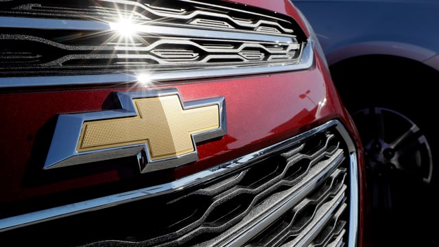 Il davant d'in auto cotschen da General Motors. Il davant d'in auto cotschen da General Motors.