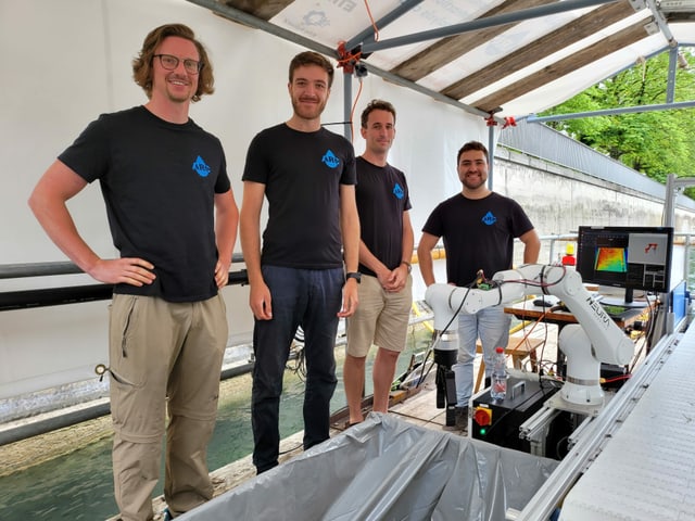 Die vier Gründer des Projektes Die vier Gründer des Projektes