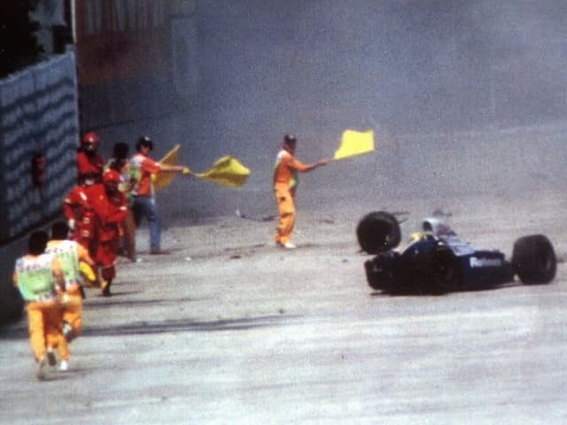 Unfall von Ayrton Senna. Unfall von Ayrton Senna.