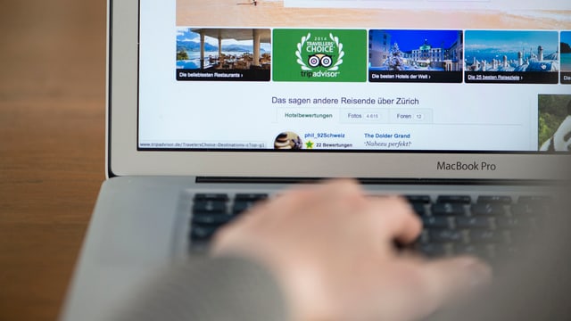 Webseite von Tripadvisor Webseite von Tripadvisor