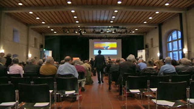 Blick in den Raum, in dem Schaffner die GV abgehalten hat Blick in den Raum, in dem Schaffner die GV abgehalten hat