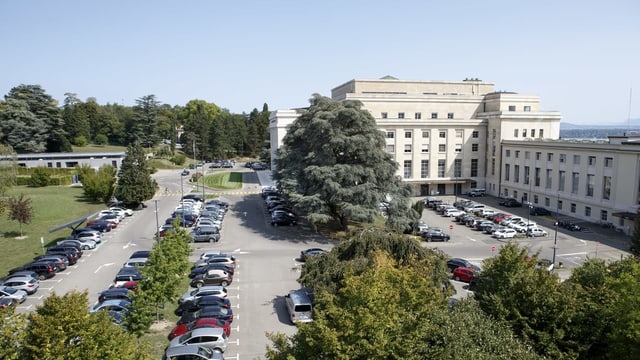 Das Palais des Nations in Genf. Das Palais des Nations in Genf.
