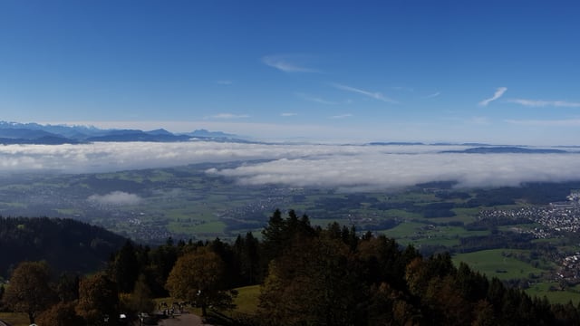 Blick auf eine Nebelfeld. Blick auf eine Nebelfeld.