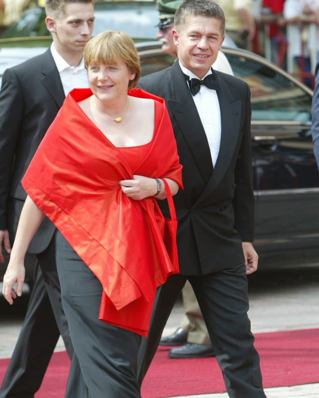 Angela Merkel mit Joachim Sauer.