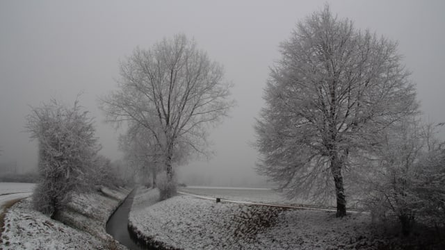 Angezuckerte Landschaft in Aetingen. Angezuckerte Landschaft in Aetingen.