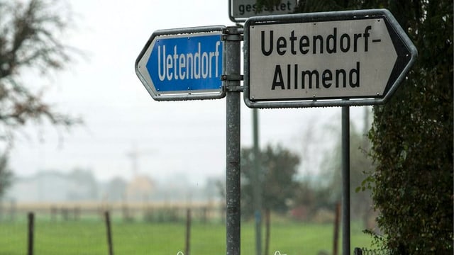 Strassenschild Uetendorf Strassenschild Uetendorf