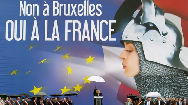 Anti-EU-Wahlkampf des Front National Anti-EU-Wahlkampf des Front National