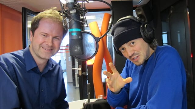 Redaktor Roger Steinemann und Reggaemusiker «Phenomden» Redaktor Roger Steinemann und Reggaemusiker «Phenomden»