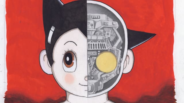 Eine Comiczeichnung, die einen Kopf zeigt. Eine Comiczeichnung, die einen Kopf zeigt.