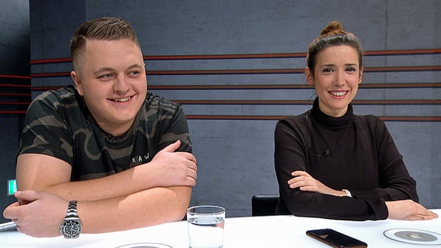 Bendrit Bajra und Gülsha Adili am Expertenpult. Bendrit Bajra und Gülsha Adili am Expertenpult.