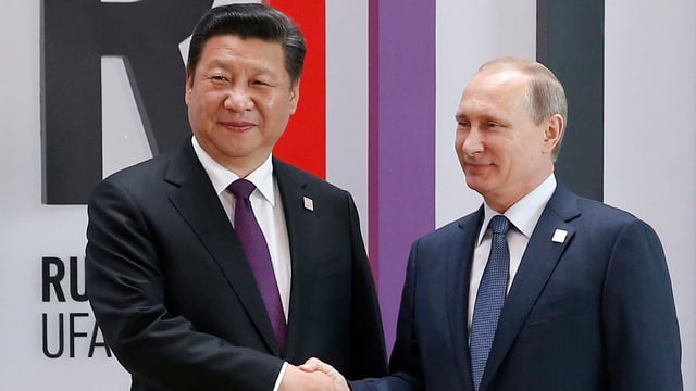 Xi Jinping und Wladimir Putin. Xi Jinping und Wladimir Putin.