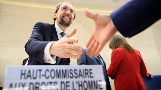 Porträt von Zeid al-Hussein. Porträt von Zeid al-Hussein.