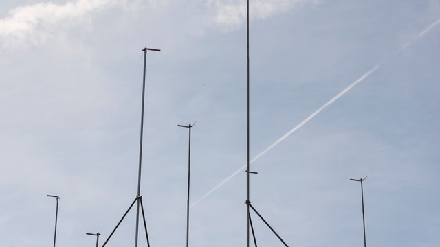 Baugespanne ragen in den Himmel. Baugespanne ragen in den Himmel.