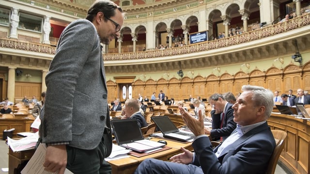 Glättli links, Amstutz rechts Glättli links, Amstutz rechts