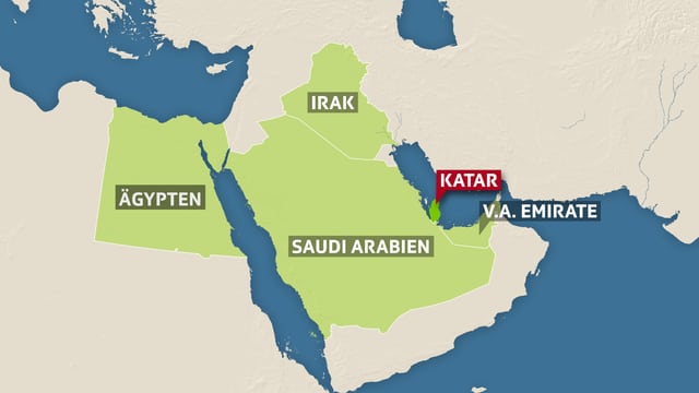 Karte der arabischen Halbinsel. Karte der arabischen Halbinsel.
