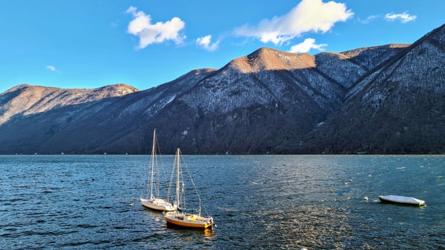 Blick von Castagnola über den Luganersee Blick von Castagnola über den Luganersee