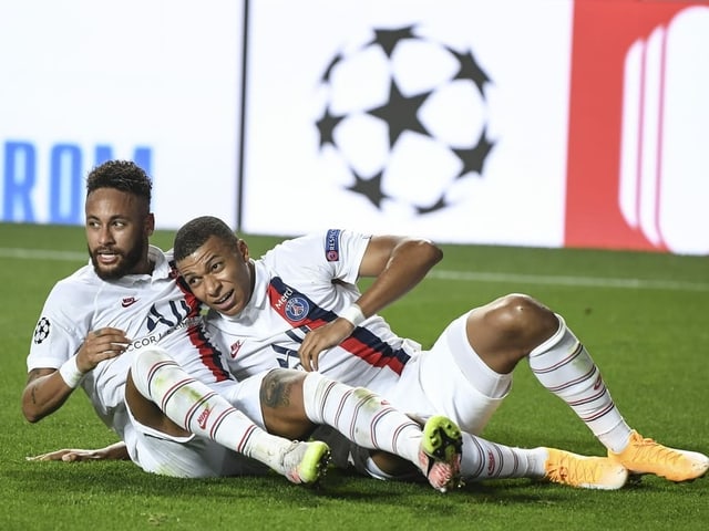 Neymar und Kylian Mbappé. Neymar und Kylian Mbappé.