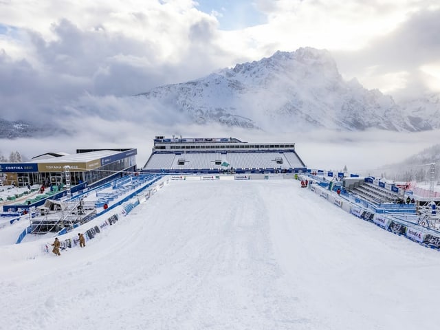 Der Zielraum in Cortina Der Zielraum in Cortina