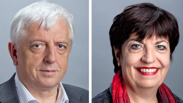 Porträts von Ueli Leuenberger und Maria Bernasconi Porträts von Ueli Leuenberger und Maria Bernasconi
