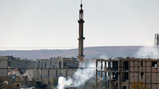 Das östliche Stadtviertel von Kobane im November 2014 Das östliche Stadtviertel von Kobane im November 2014