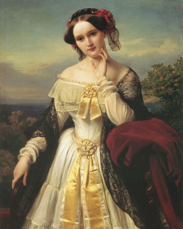 Gemälde von Mathilde Wesendonck. Gemälde von Mathilde Wesendonck.