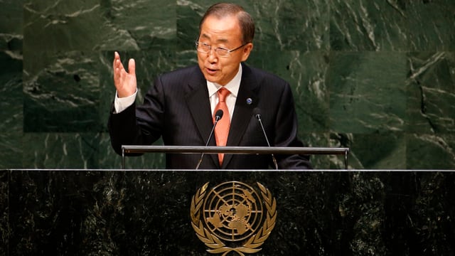 Ban Ki-moon hält Rede Ban Ki-moon hält Rede