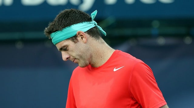 Juan Martin del Potro während einem Match. Juan Martin del Potro während einem Match.