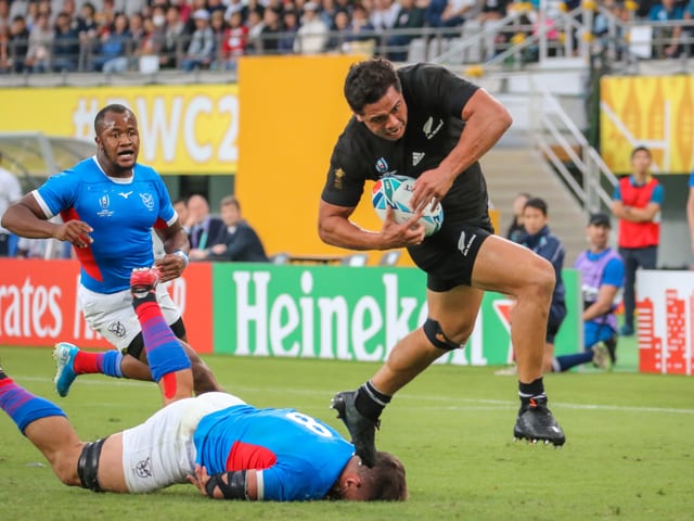 Namibia im Spiel gegen Neuseeland. Namibia im Spiel gegen Neuseeland.