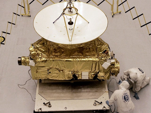 Die Sonde «New Horizons» im Kennedy Space Center in Cape Canaveral im November 2005. Die Sonde «New Horizons» im Kennedy Space Center in Cape Canaveral im November 2005.