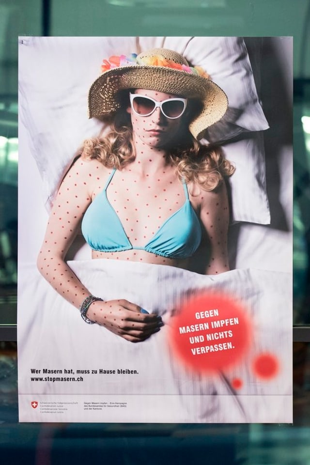 Ein Plakat der Impf-Kampagne des BAG. Ein Plakat der Impf-Kampagne des BAG.
