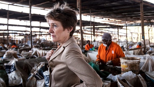 Simonetta Sommaruga besucht Abfallprojekt in Nairobi Simonetta Sommaruga besucht Abfallprojekt in Nairobi