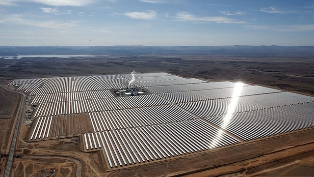 Solar-Park in Marokko. Solar-Park in Marokko.