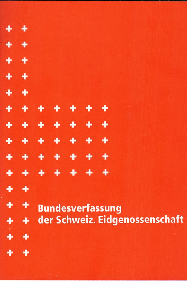 Titelblatt der Bundesverfassung von 1999 Titelblatt der Bundesverfassung von 1999
