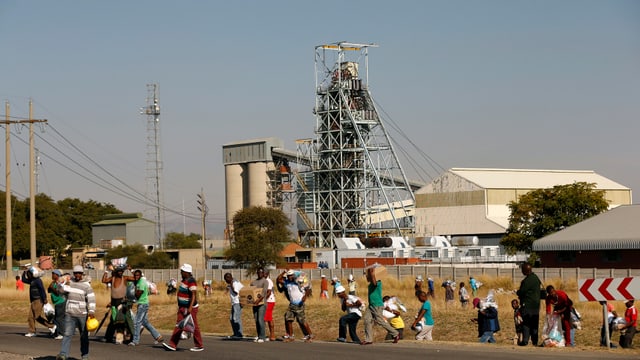 Mine in Südafrika. Mine in Südafrika.