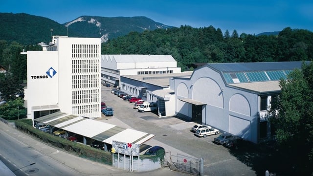 Aussenansicht der Tornos-Fabriken in Moutier Aussenansicht der Tornos-Fabriken in Moutier