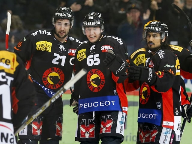 Simon Moser, Ramon Untersander und Eric Blum. Simon Moser, Ramon Untersander und Eric Blum.
